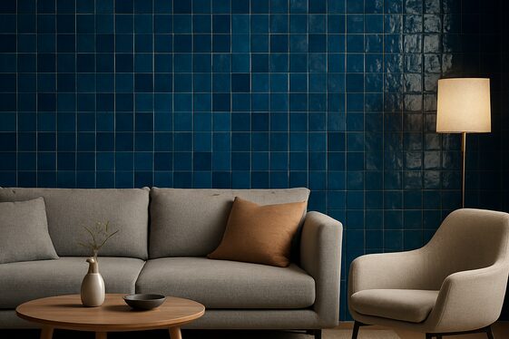 Use Blue Zellige to Brighten Up a Dark Accent Wall illustration