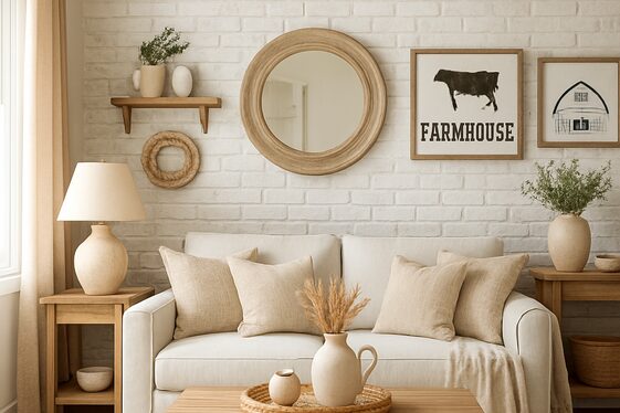 Whitewashed Brick Accent for a Light Touch illustration