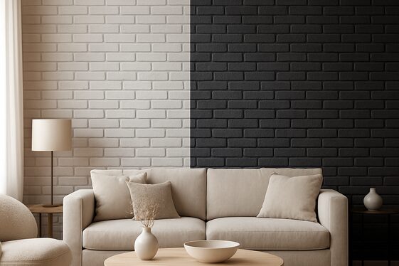 Two-Tone Brick Wall for Visual Interest illustration
