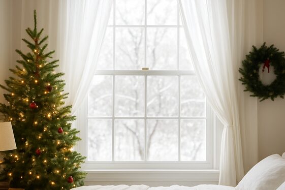 Replace Curtains with Sheer White Drapes illustration