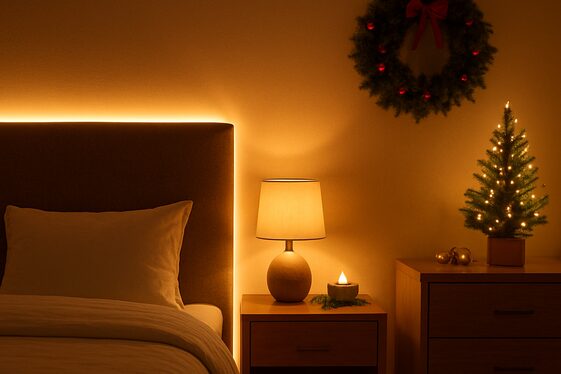 Implement Subtle LED Strip Lighting Behind Furniture illustration