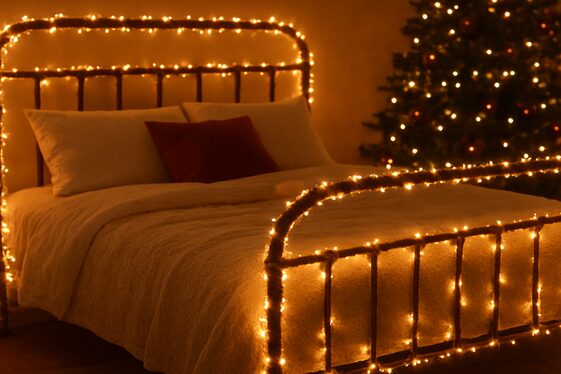 Highlight Your Bed Frame with Festive Rope Lights illustration