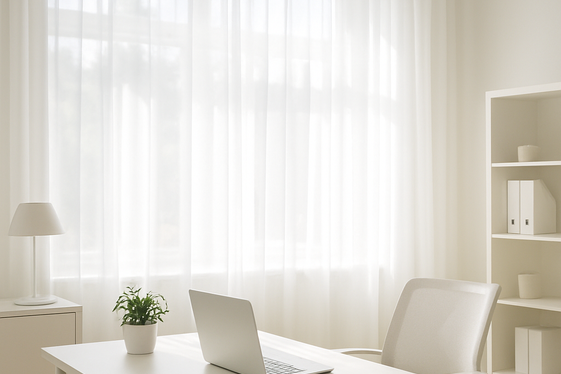 Use White Curtains to Soften Natural Light illustration