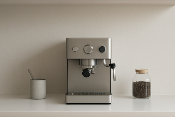Create a Minimalist Coffee Station with Clean Lines illustration