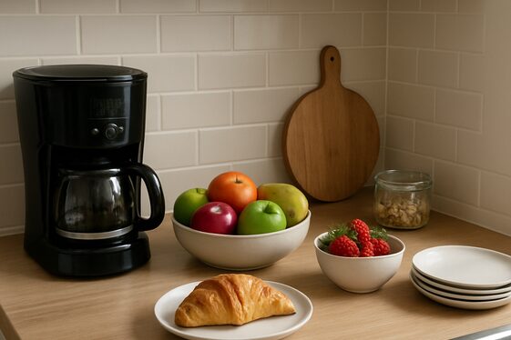 Create a Multi-Use Counter for Coffee and Breakfast Prep illustration