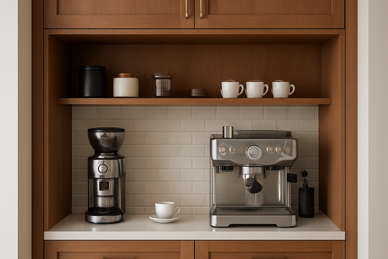 Incorporate a Built-in Espresso Bar for Convenience illustration
