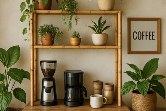 Build a Coffee Corner with Sustainable Materials illustration