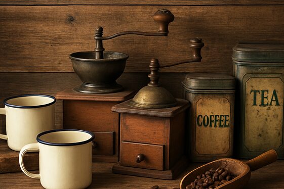 Use Vintage Coffee Gear for Rustic Charm illustration