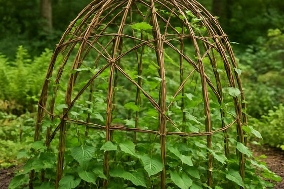 Woven Willow Trellis for Artistic Flair illustration