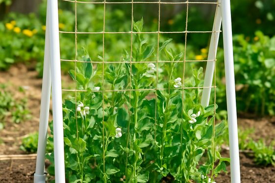 PVC Pipe Trellis for an Affordable Build illustration