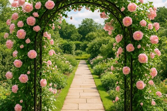 Arched Trellis for a Garden Entrance illustration