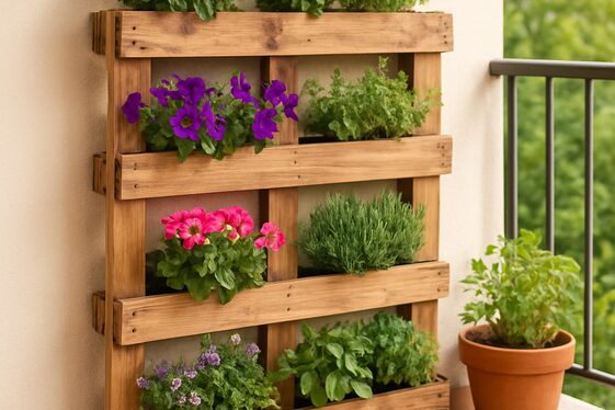 DIY Pallet Planters for Greenery illustration