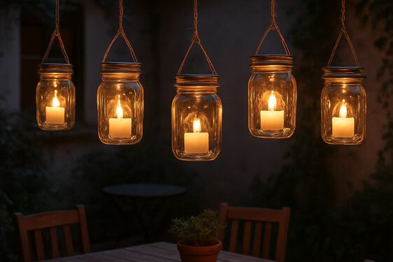Use Mason Jars as Lanterns or Planters illustration