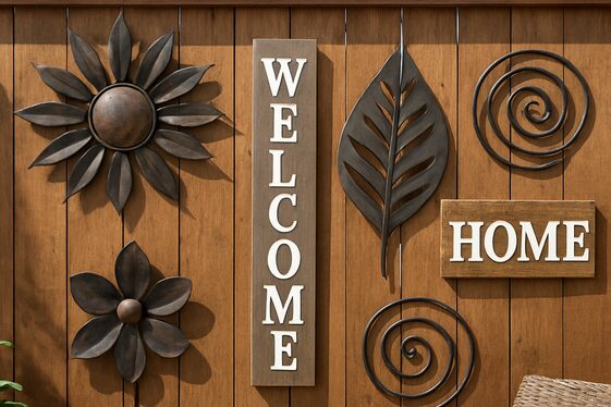 Decorate with Outdoor Wall Art illustration
