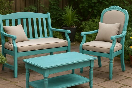Repurpose Old Furniture for Unique Patio Pieces illustration