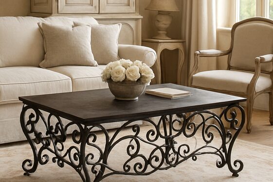 Use of Wrought Iron Coffee and Side Tables illustration