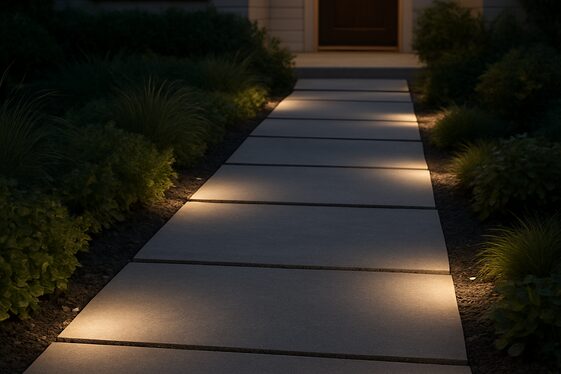 Integrated Pathway Lights to Guide the Way illustration
