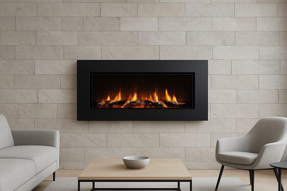 Install a Wall-Mounted Fireplace for Cozy Elegance illustration