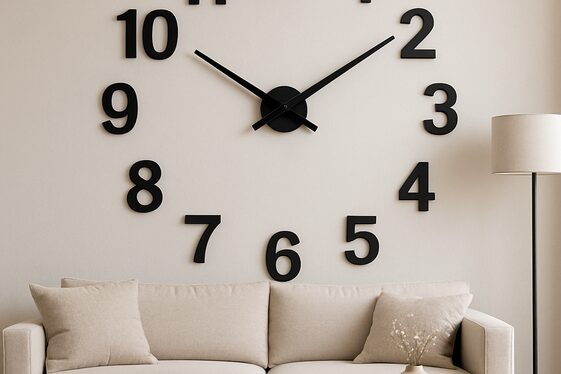Display a Large Statement Clock as a Focal Point illustration