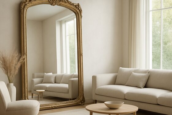 Use Oversized Mirrors to Open Up Space illustration