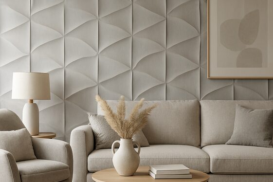 Incorporate Textured Wall Panels for Dimension illustration