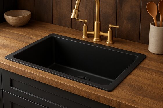 Black Farmhouse Sink for Authenticity illustration
