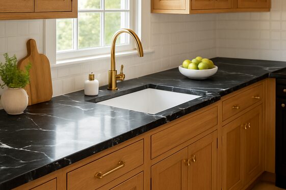 Black Marble Countertops for Luxe Cottage Vibes illustration