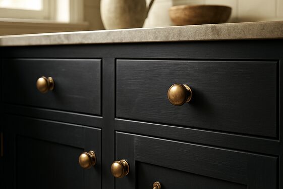 Rustic Brass Hardware as a Bold Contrast illustration