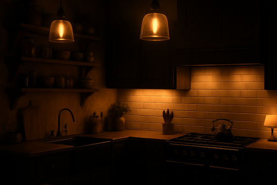 Warm Lighting to Combat Dark Tones illustration