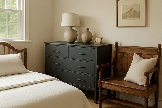 Mixing Modern and Antique Furniture Pieces illustration