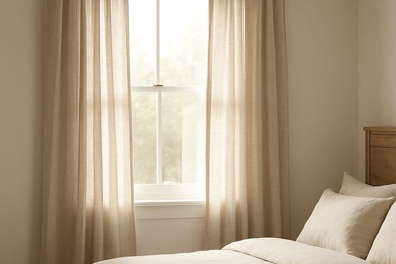 Neutral Curtains that Let the Light In illustration