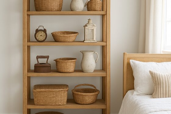 Open Shelving Displays with Farmhouse Finds illustration