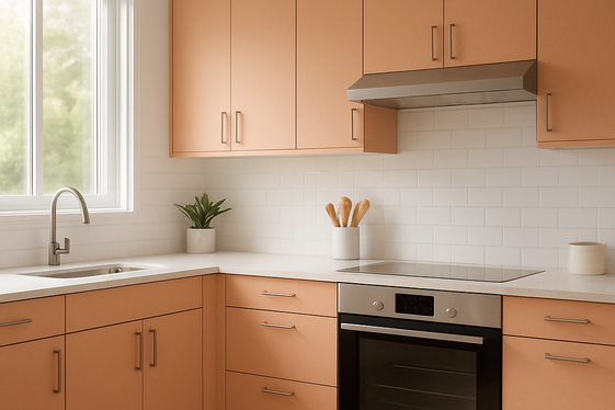 Peach Fuzz Cabinets for a Soft Statement illustration