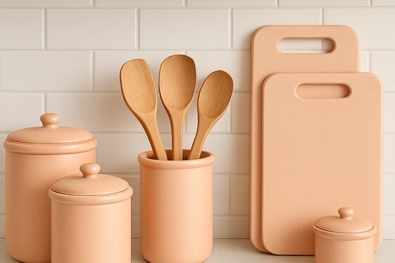 Peach Fuzz Countertop Accessories That Pop illustration