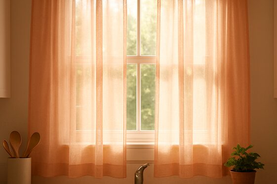 Add Peach Fuzz Curtains to Warm Up Natural Light illustration