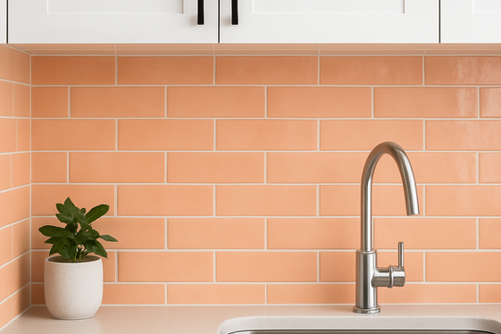 Peach Fuzz Backsplashes to Brighten Up Your Cooking Space illustration