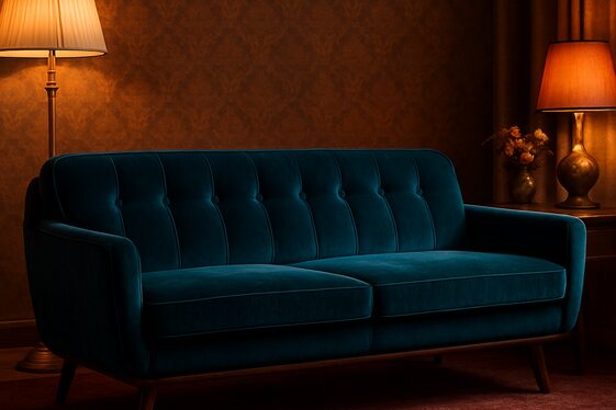 Cozy Velvet Upholstery for Vintage Appeal illustration