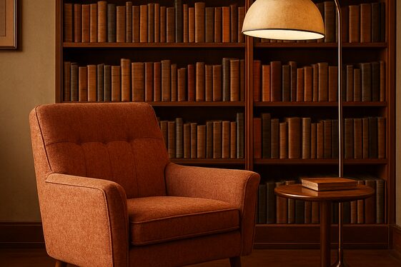 Creating a Retro Reading Nook with Vintage Finds illustration