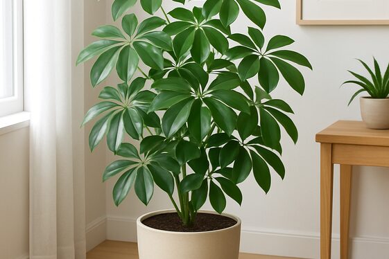 Schefflera Arboricola: Unique Leaf Arrangement and Sturdy Growth illustration