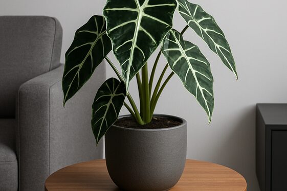 Alocasia Polly: Striking Leaf Shape for Drama and Depth illustration