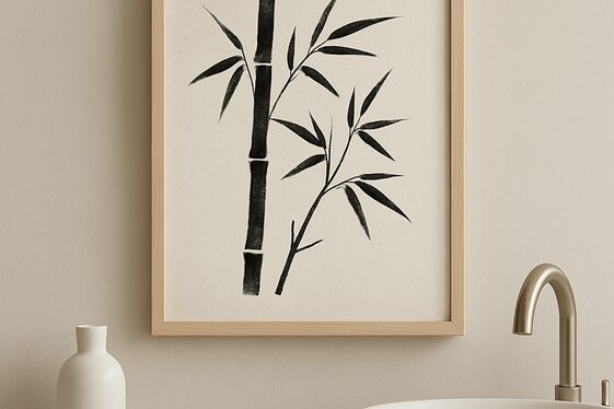Zen-Inspired Minimalist Artwork for Tranquility illustration