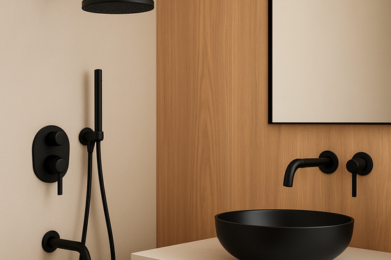 Matte Black Fixtures for a Modern Rustic Look illustration