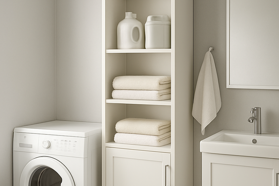 Vertical Storage Units to Save Floor Space illustration