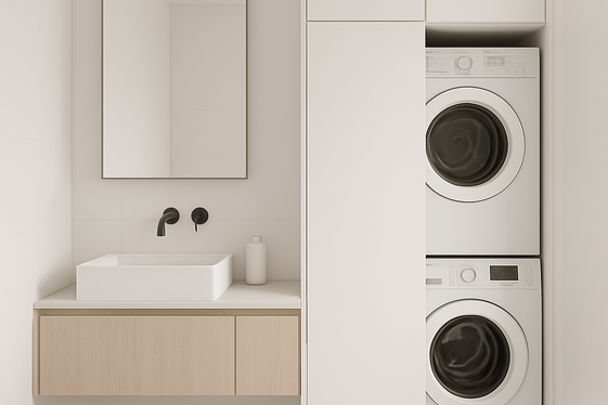 Minimalist Design with Hidden Appliances illustration