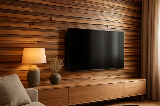 Layered Wood Slats for Depth and Warmth illustration