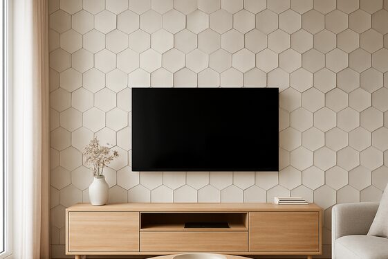 D Hexagon Wall Tiles for a Modern Touch illustration