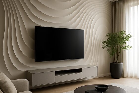 Curved 3D Walls for a Sleek Flowing Design illustration