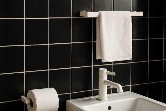 Bold Black Tiles That Steal the Show illustration