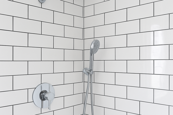 Subway Tiles with Black Grout Contrast illustration