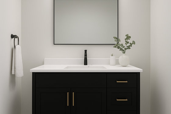 Black Vanity Cabinets for a Statement Look illustration